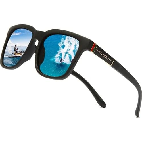 Brand Design Men Polarized Sunglasses Vintage Men Square Coating Driving Sun glasses UV400 Shades Eyewear Oculos de sol