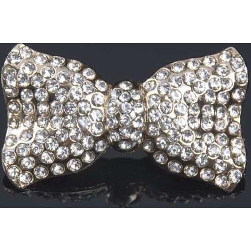 2pcs Jewelry Bowknot High Heel Rhinestones Decorations Women Shoes Clips DIY Crystal Shoe Charms Sandles Decorative Accessories