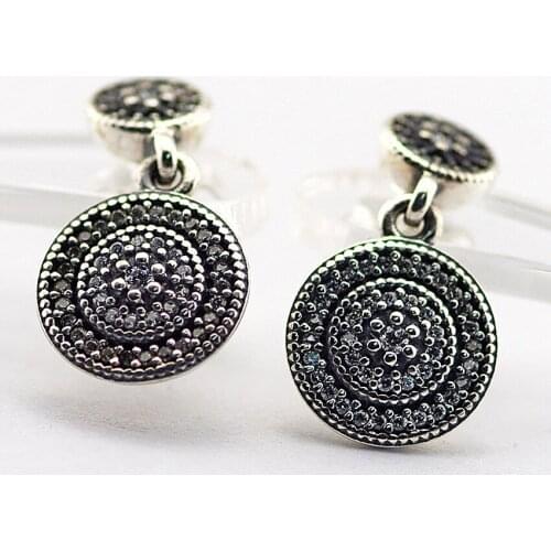 Genuine 925 Sterling Silver Earrings for Women Radiant Elegance Drop Earrings Party Wedding Jewelry Gift brincos Wholesale E054