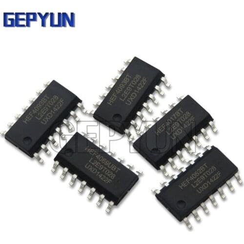 10PCS HEF4093BT HEF4017BT HEF4052BT HEF4069UBT SOP logic device chip HEF4093 HEF4017 HEF4052 HEF4069 new and original Gepyun