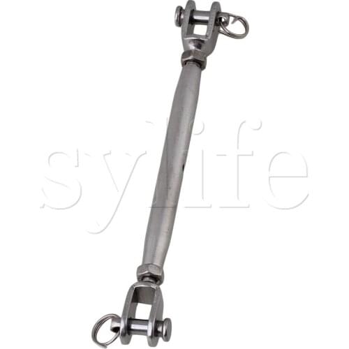 304 Stainless Steel Closed Body M6 Jaw Turnbuckle With Working Magnetic