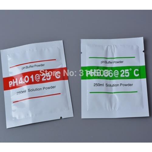 50 sets PH Buffer Powder for PH Test Meter Measure Calibration Solution 50pcs 4.01 and 50pcs 6.86 Calibration Point
