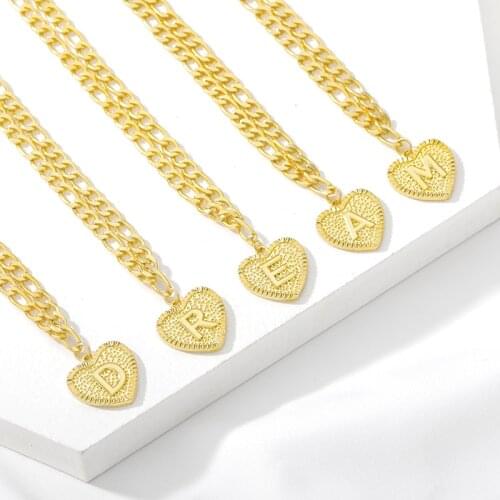 Bracelet Anklets for Women Jewelry Gold Cuban Link Chain Heart Letters Initial Bohemia Leg Bracelet Accessories Wholesale Gift