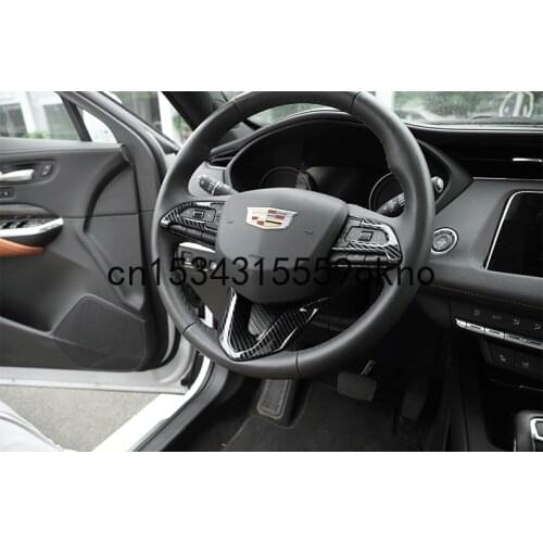 For Cadillac CT4 CT5 Steering Wheel Buttons Paste Carbon Fiber Stripe Sticker