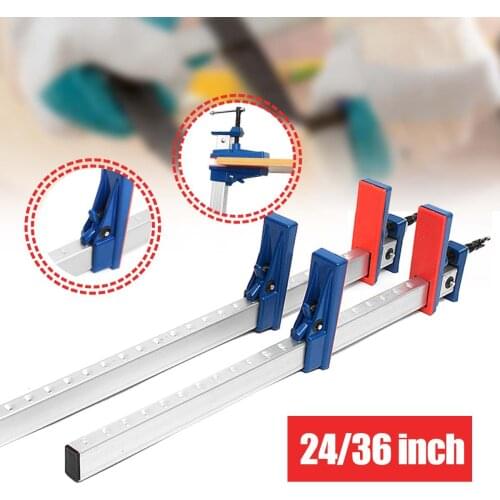 24/36 inch F-Clamp Bar for Woodworking Clamp Clip Grip DIY T Wood Clamps Quick Ratchet Release Wooden Carpentry Hand Tool