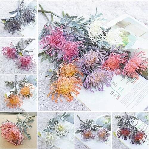 Artificial Flowers, Short Branch Crab Claw, 2 Forks, Christmas Garland Vase for Home Wedding Decoration, Fake Planting