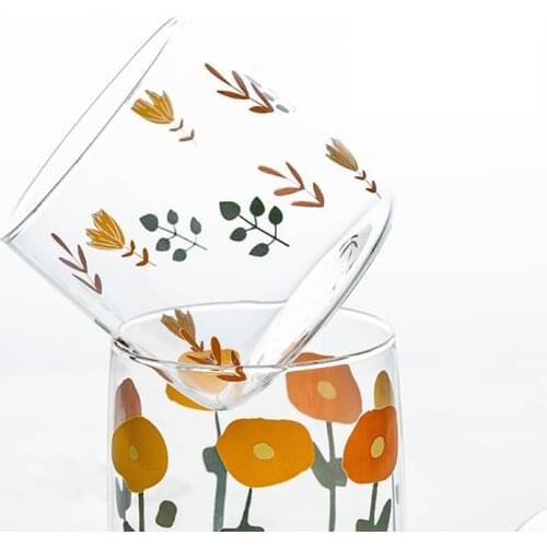 Reusable Drinking Glass Wine Water Glass Cup Beer Water Glasses Milk Glass Whisky Drinkware Bicchieri Birra Coffee Cup QJJ60BLB