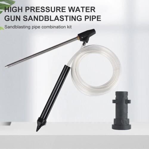 Pressure Washer Sandblasting Attachment with G1/4 Pipe Ceramic Connector Wet Sand Blaster Kit for Karcher K2 K3 K4 K5 K6 K7