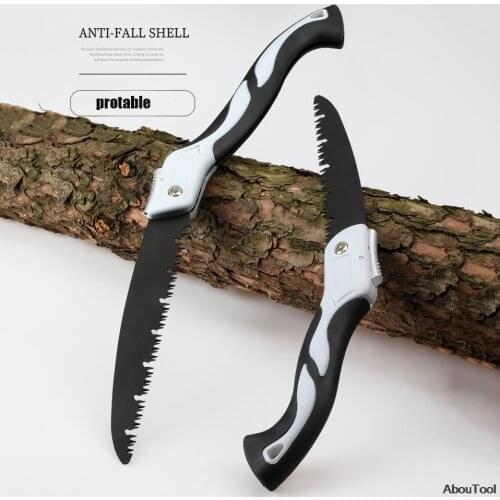 Folding Hand Saw SK5 Steel Blade Soft Rubber Handle Collapsible Sharp Professional For Woodwork Household Cutting Tools Knife