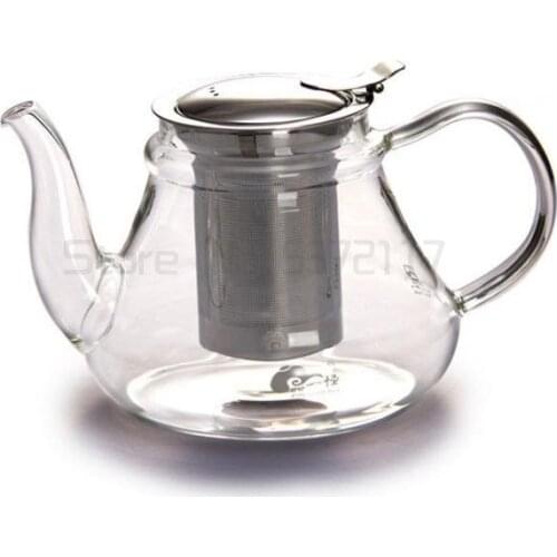 Glass Filter Stainless Steel Tea Pot Infuser Set Green Da Hong Pao Japanese Teapot Dzbanek Do Herbaty Kitchen Dining Bar