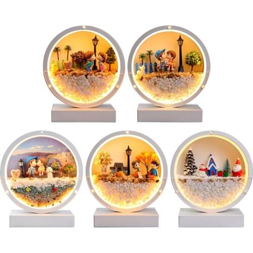 LED Table Lamp Night Lights Eternal Flower Home Lighting Wedding Lover Gifts Ornaments