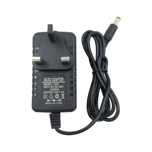 Universal AC / DC Power Adapter 12V 2.0A Power Supply Adapter UK Plug 24W Charger Adapter Lighting Led Strips Lamp