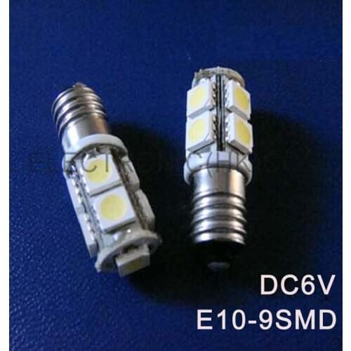 High quality DC6.3V 6V E10 Led Warning Signal,Indicating Lamp,Pilot lamp,Instrument Light,pinballs Bulb free shipping 10pcs/lot