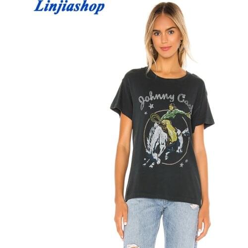 2021 Women High Quality Summer Cotton T Shirt Short Sleeve O Neck Tees Ladies Casual Tee Shirt Street Wear Top