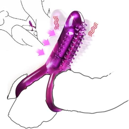 Penis Toys Clitoris Vibator For Women Clitoral Stimulator Double Ring Cock Male Dildo Strapon Bullet Massage Semen Lock Ring