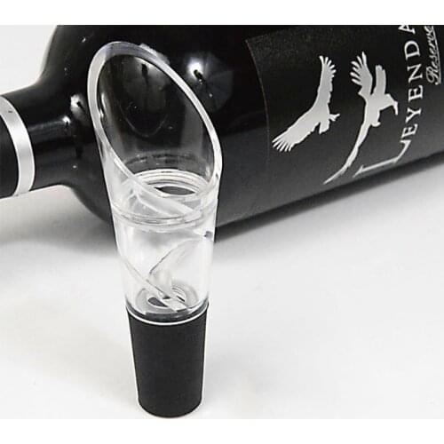 1Pc Cross Flowing Wine Aerator Pour Spout Decanter Aerator Quick Pouring #20/17W