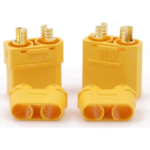 10Pair/lot XT90 Battery Connector Set 4.5mm Male Female Gold Plated Banana Plug For RC Model Battery