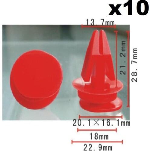 10 pieces of clip rocker panel For BMW Mini Cooper: 51717127742