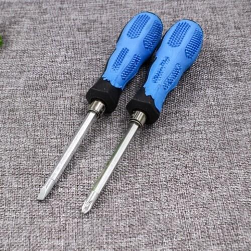 4 inch Dismountable Double Head screwdriver soft handle Slotted Phillips screwdriver Household hardware tool