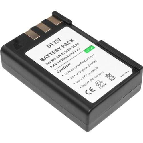 7.4V 1.8Ah EN-EL9A EN EL9A ENEL9A EN-EL9 EL9 Rechargeable Battery for Nikon EN-EL9a D40 D40X D60 D3000 D5000