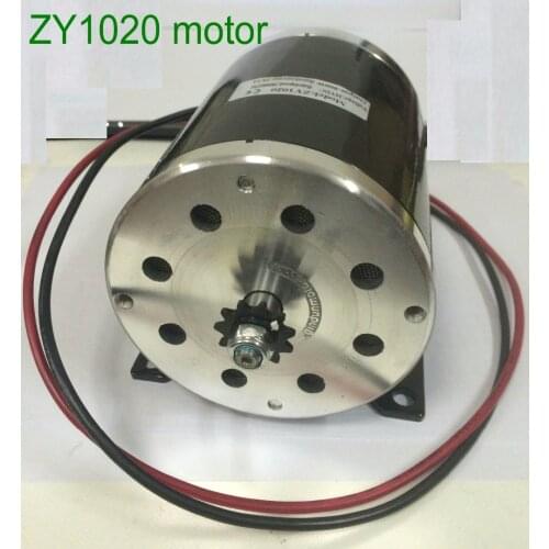 Large power gear motor ZY1020 DC BRUSH permanent magnet motor 36V48V500w700W 800W for electric scooter tools TRICYCLE ATV Buggy