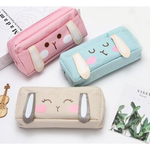 Large-capacity Pupil Pencil Case Multi-layer Stationery Bag Korean Version Simple Office School Supplies Kindergarten Pencilcase