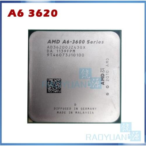 AMD A-Seriers A6 3600 A6 3620 2.2GHz 4M 65W Quad-Core CPU Processor AD3620OJZ43GX Socket FM1/ 905pin sell a6 3650 a8 3800