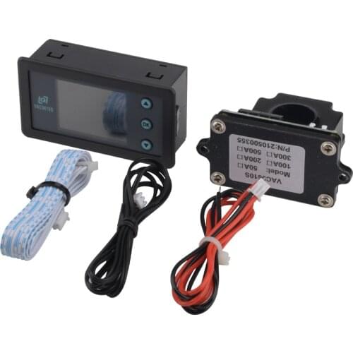 LCD Digital Electric Meter 120V 50A 100A 200A 500A Voltmeter Ammeter Voltage Current Power Energy Meter Battery Capacity Tester