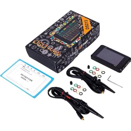 CCDSO Mini DSO Pocket Size DSO213 Digital Oscilloscope USB Handheld Oscilloscopes Kit Analog Bandwidth Osciloscopio DS213