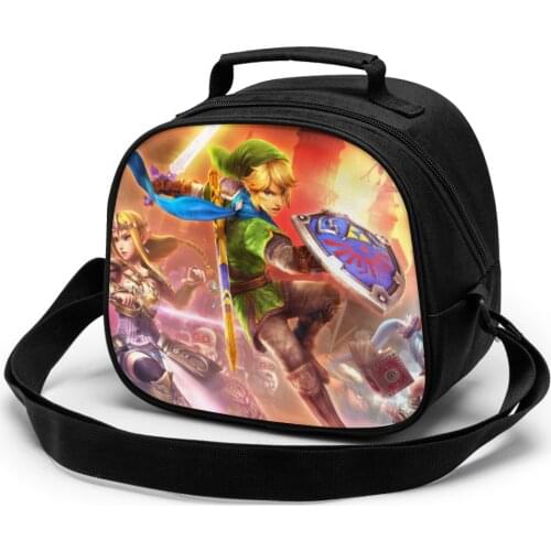 Zelda Children Lunch Bag Lunch Bag Student Portable Insulated Office Lunch Box Picnic Bags Thermal Food Tote Handbag