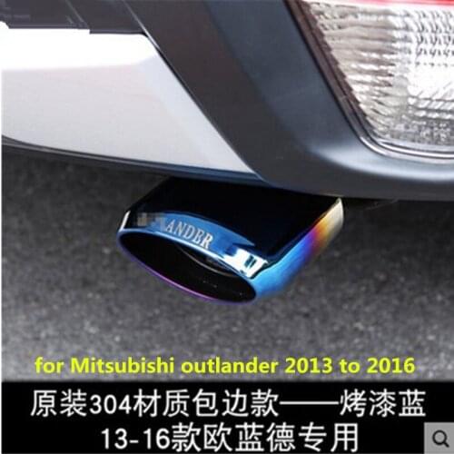 FOR MITSUBISHI outlander 2013-2016 outlander refits special stainless steel exhaust pipe fittings with logo