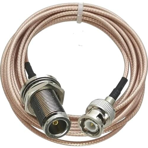 RG316 Cable BNC Male Plug to N Female Jack Bulkhead Pigtail Jumper RF Coaxial 4inch~10M