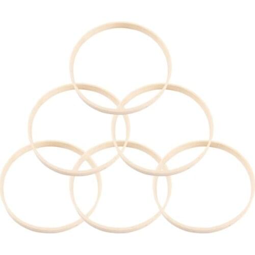 10pcs 15cm 20cm 23cm 26cm Diameter Dream Catcher Ring Macrame Craft Hoop Round Wooden Bamboo Hoops DIY Home Hanging Decor Crafts
