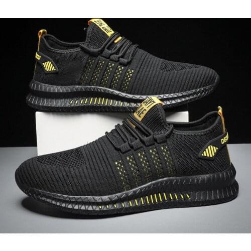 Fashion Men Sneakers Mesh Casual Shoes Lac-up Mens Shoes Lightweight Vulcanize Shoes Walking Sneakers Zapatillas Hombre