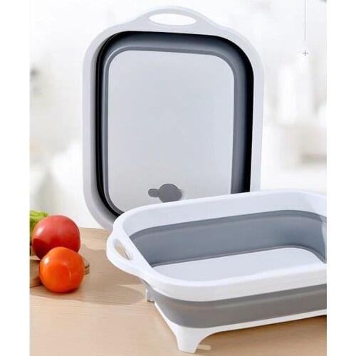 Kitchen Folding Chopping Blocks Gadgets Food Chopping Boards Colander Washing Basket Drain Kitchen Organizer Cutting Boards