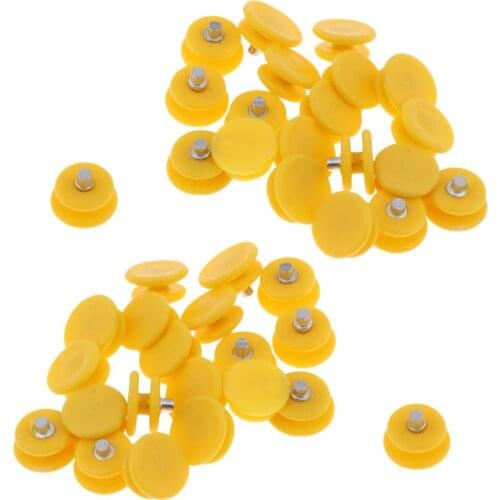 100 Pieces Ice Cleats, Snow Grips Traction Grippers Non-slip Over Shoe Boot Rubber Spikes Crampons Yellow