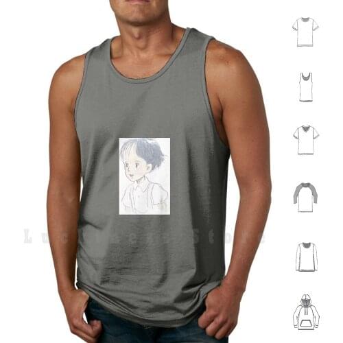 Hayao Miyazaki Totoro Art - Satsuki Kusakabe tank tops vest 100% Cotton My Neighbor Totoro Totoro Hayao Miyazaki Hayao