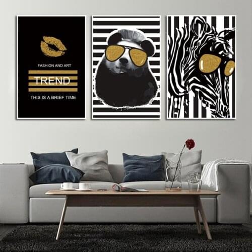 Fashion and Art Canvas Painting Abstract Poster Nordic Atyle Studio and Wall Art Pictures for Living Room Home Decoration