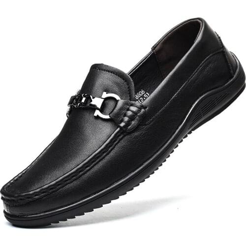 Loafers Men Driving Shoes Mans Genuine Leather Moccasins High Quality Casual Shoes Slip On Mens Flats Designers Footwear