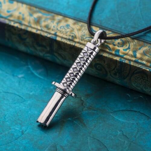 Thai silver real S925 Sterling Silver Pendant for Man antique crafts Mens personality shape pendant sword Jewelry gifts