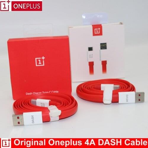 Original 4A 100cm/150cm noodle OnePlus Dash Charge Cable One Plus 7t 7 pro 6t 6 5t 5 3t 3 Fast Charger data line
