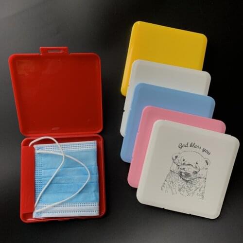 Portable Disposable Mase Case Mask Storage Case mask holder Save mask box Face Mask Container Mask Organizer Box Surgical Mask