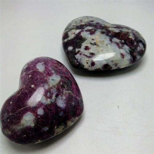 Natural Red tourmaline sphere rubellite crystal heart For Decoration Free shipping reiki natural quartz crystal carving 1pc