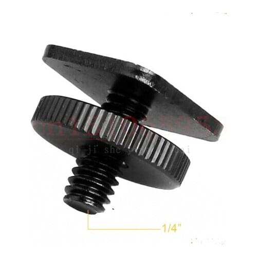Tripod 1/4" Screw to Flash Shoe Mount Adapter One Nut Mount Adapter For Tripod Screw DSLR Camera Flash Hot Shoe