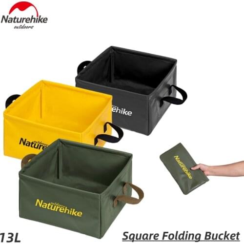 Naturehike Folding Square Water Basin Large Footbath Capacity PVC Storage Bucket Home Travel Camping Multi-Function Water Tank