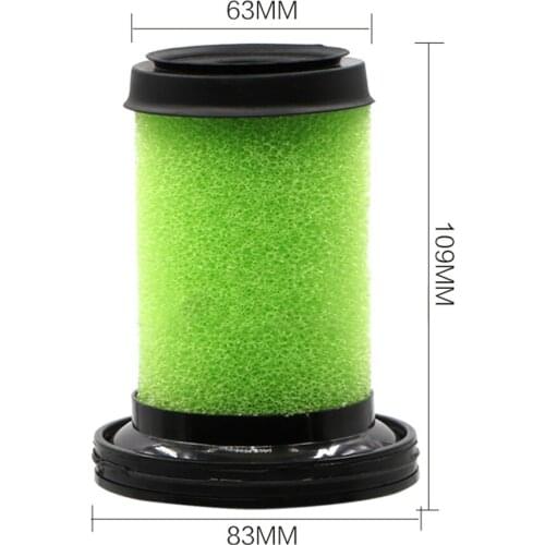 V-Gorgeous 1pack Washable Green Vacuum Cleaner Filter for Gtech AirRam Mk2 / AirRam Mk2 K9 Vacuum Cleaner Replacement Parts
