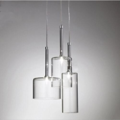 Modern creative single head pendant light restaurant bar cafe glass wine glass pendant lamp Indoor Lamp fixture