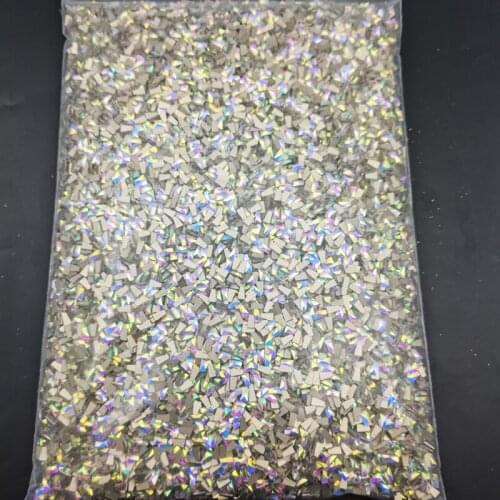 Wholesale 1440pcs/bag Crystal AB Nail Art Rhinestone Over 150 Styles Glitter Gold Bottom Glass Stones