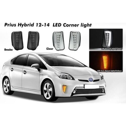 LED Daytime Running Lamp Turn Signal Light Bar For 2012-2014 Toyota Pruis Hybrid