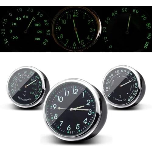 Yolu Car Clock Luminous Mini Automobiles Digital Watch Quartz Clocks Stick-on Auto Ornament Car Accessories for Cars SUV MPV